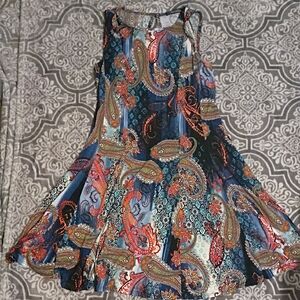 Ariella Multicolor Paisley Dress